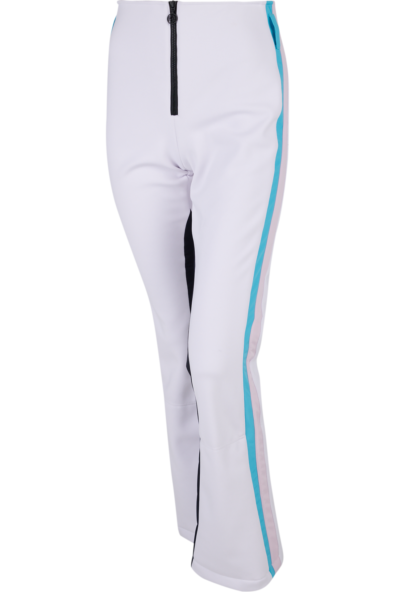 撞色側飾邊修身長褲