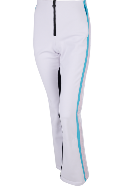 撞色側飾邊修身長褲