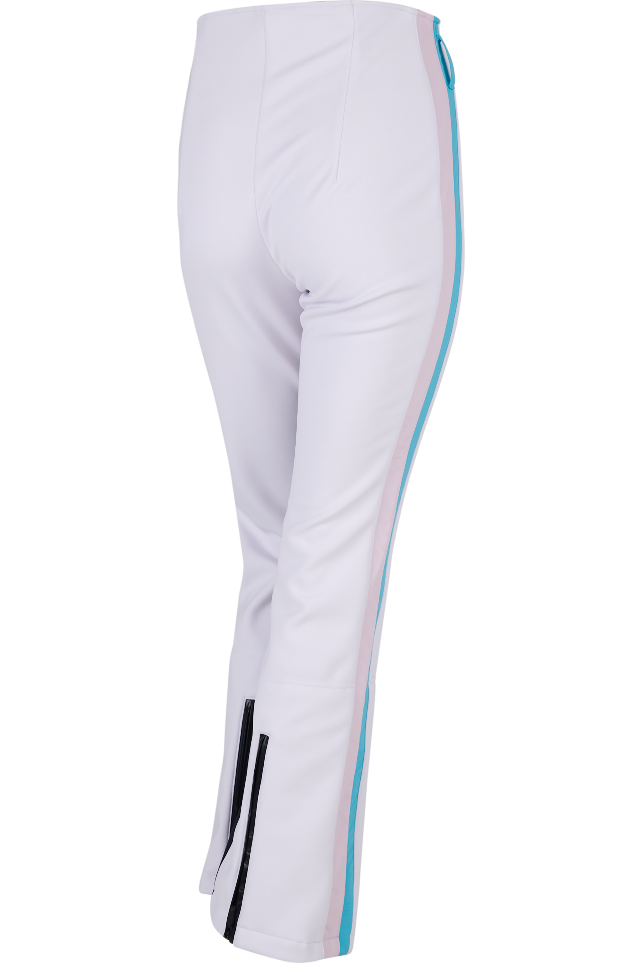 撞色側飾邊修身長褲