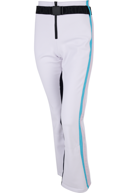 撞色側飾邊修身長褲