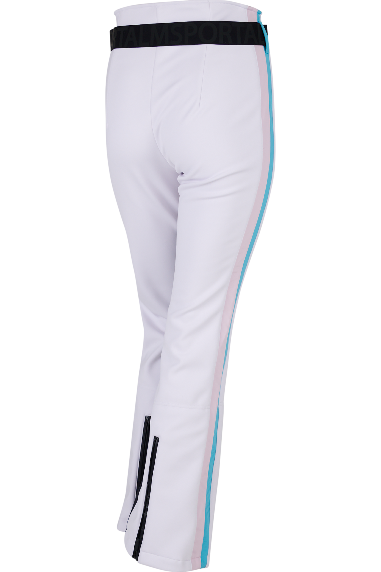 撞色側飾邊修身長褲