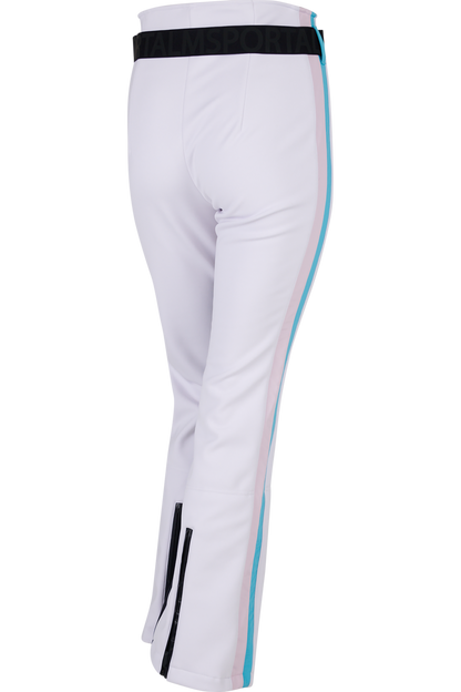 撞色側飾邊修身長褲