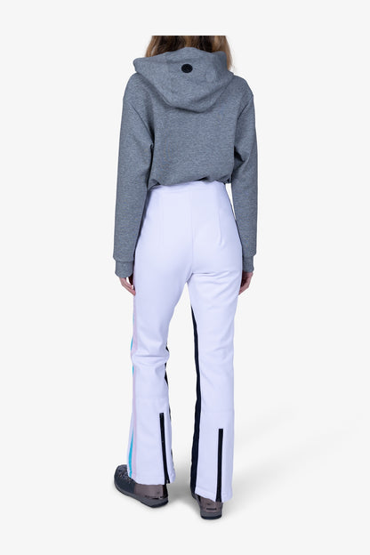 撞色側飾邊修身長褲