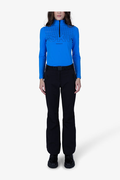 印字腰帶滑雪褲