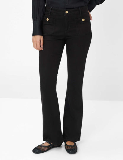 Cotton Dream: Five-pocket Pants in Slim Bootcut