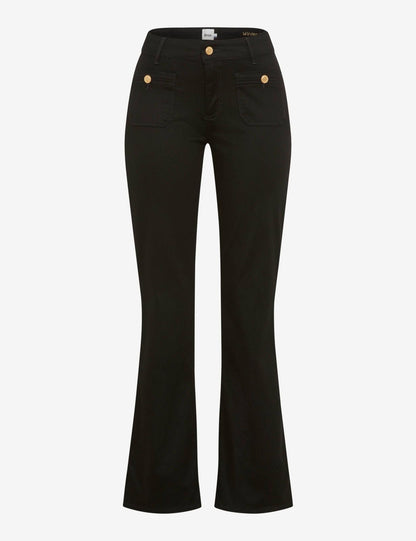 Cotton Dream: Five-pocket Pants in Slim Bootcut