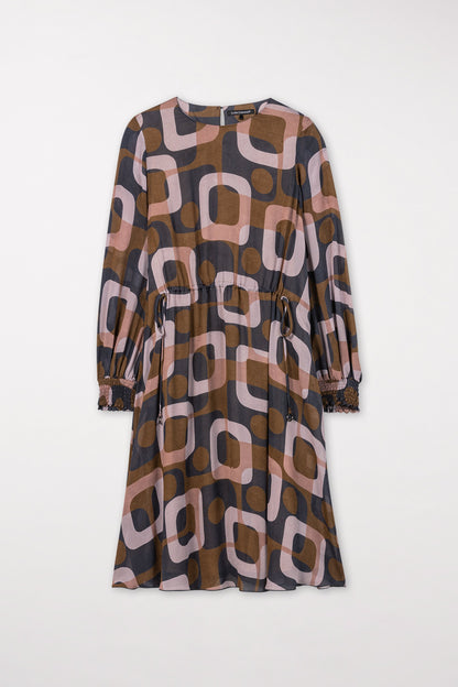 Dress with Graphic Inspired Print