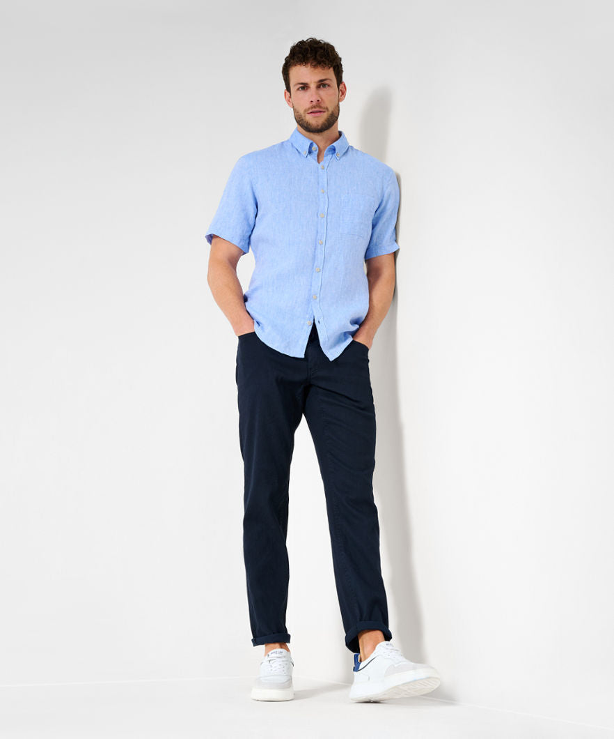 Five-Pocket Pants in Cotton Linen Mix