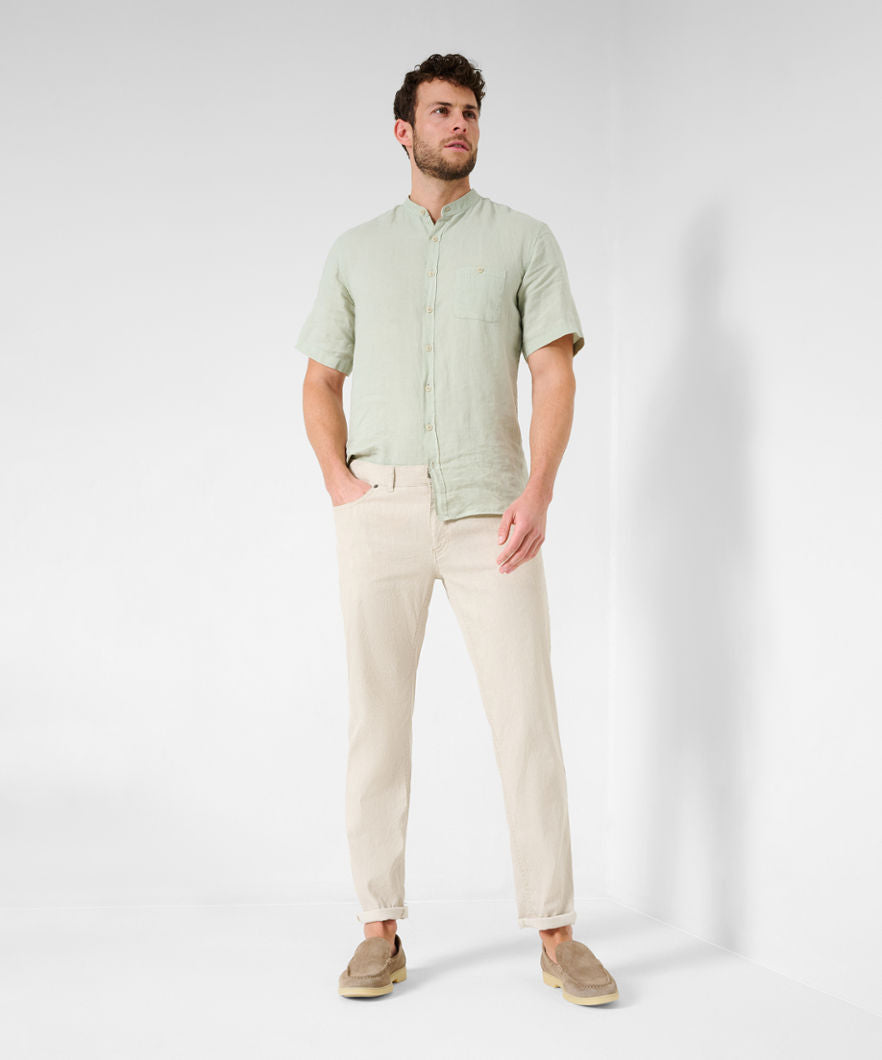 Five-Pocket Pants in Cotton Linen Mix