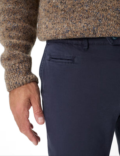 Triple Stone: Flat Front Pants in Regular Fit