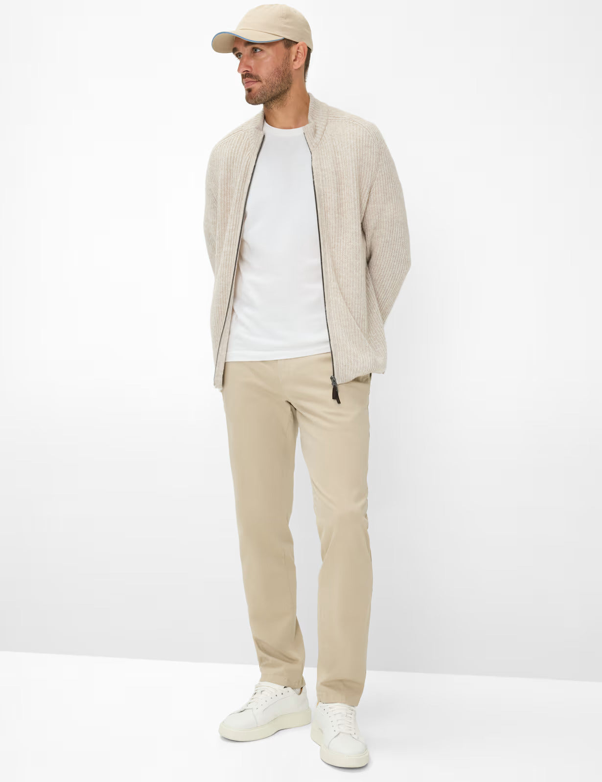 Triple Stone: Flat Front Pants in Regular Fit