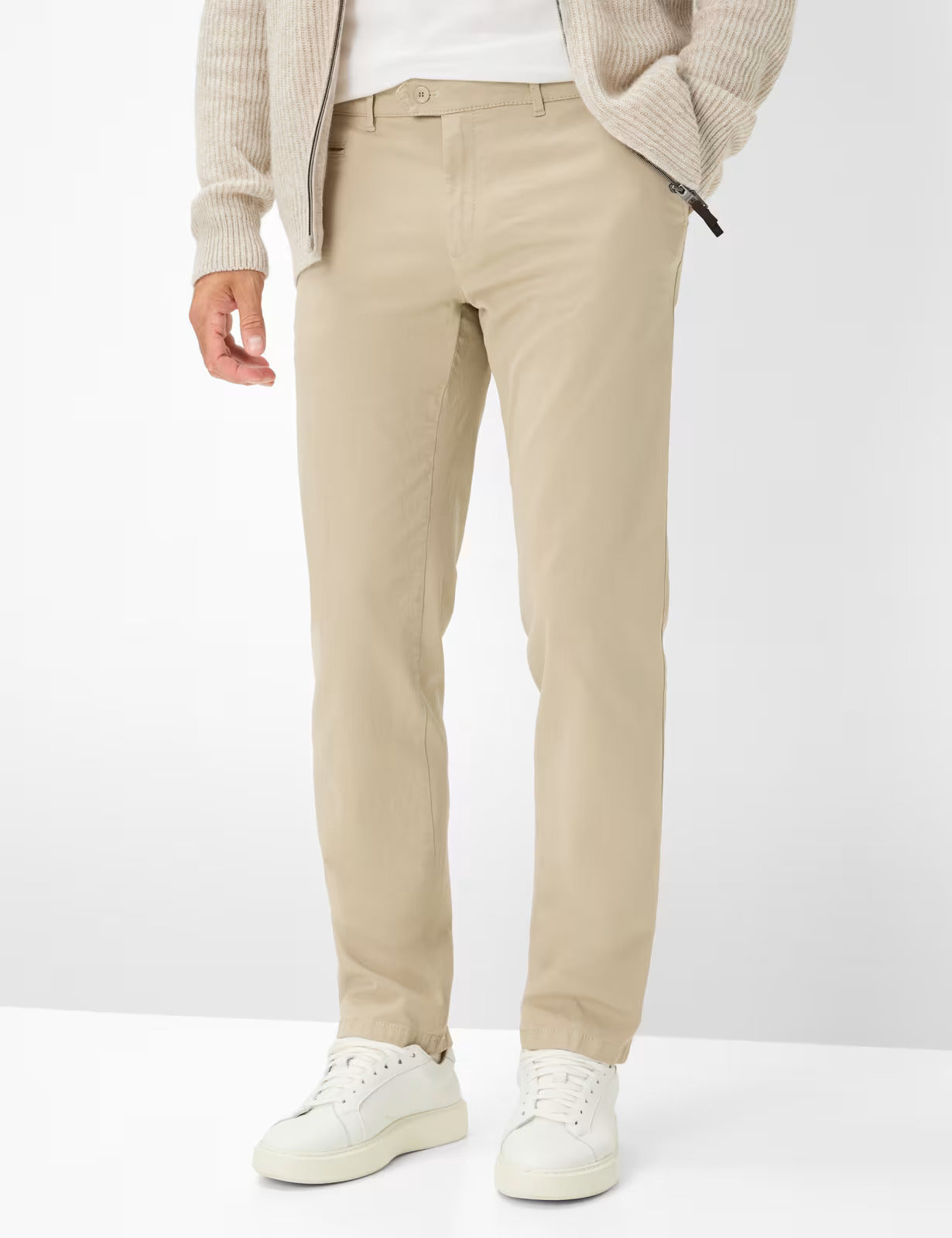 Triple Stone: Flat Front Pants in Regular Fit