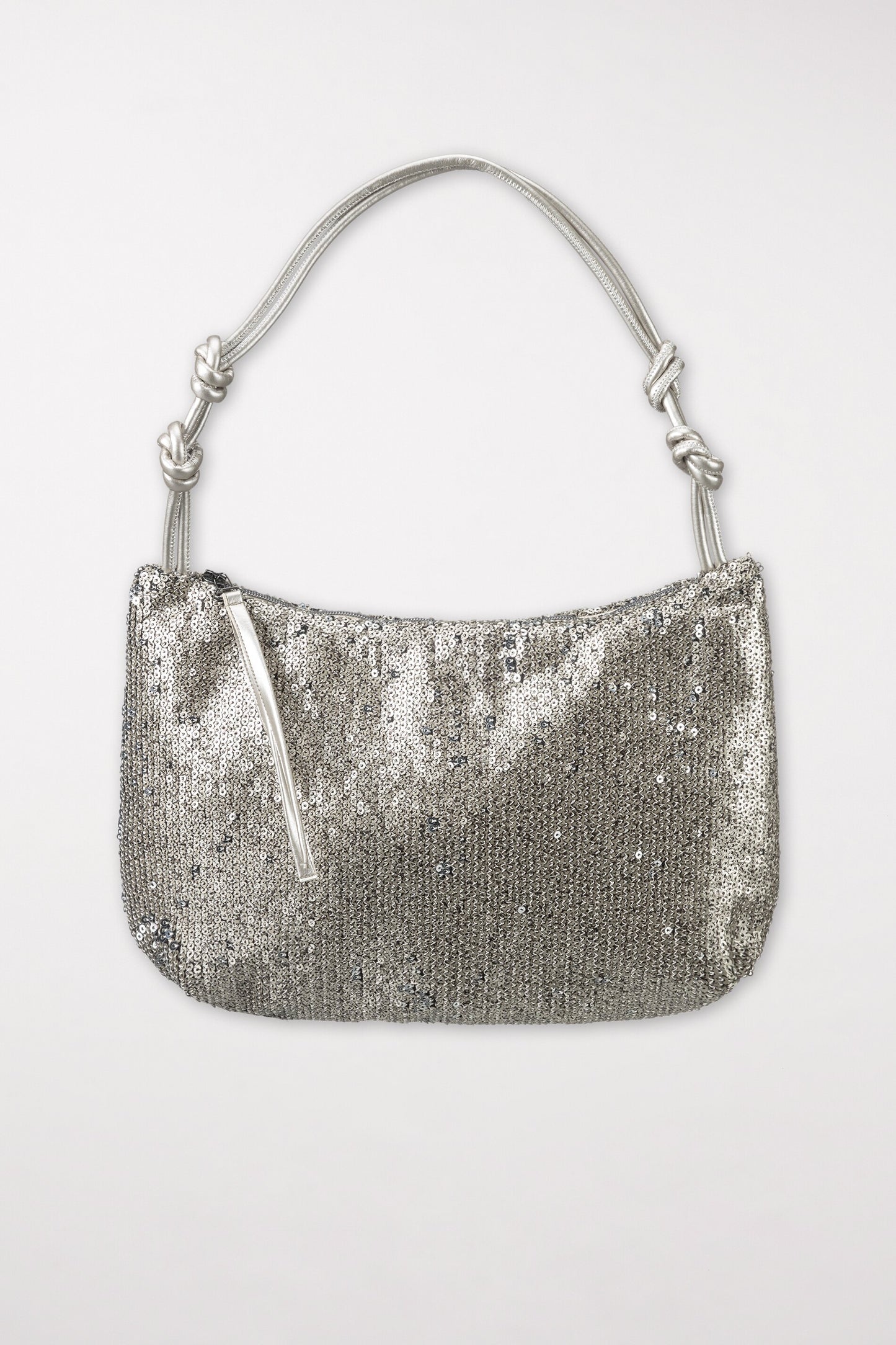 Sequin Bag with Knotted handle
