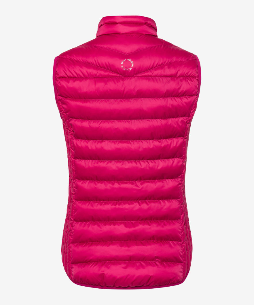Quilted Vest with Zip-Up Collar