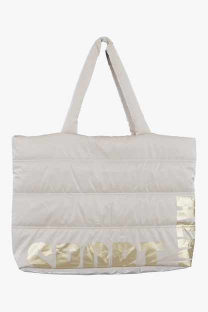 Shopping Bag with Letter Print
