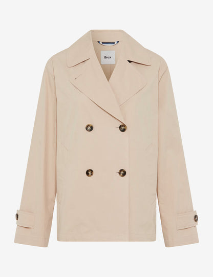 Gabardine: Caban Jacket Made of Pure Cotton