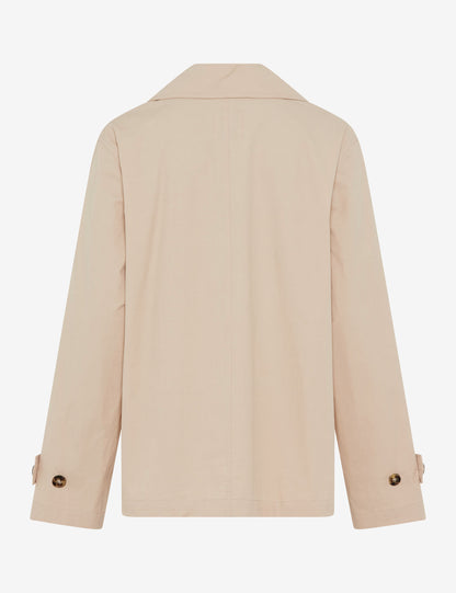 Gabardine: Caban Jacket Made of Pure Cotton