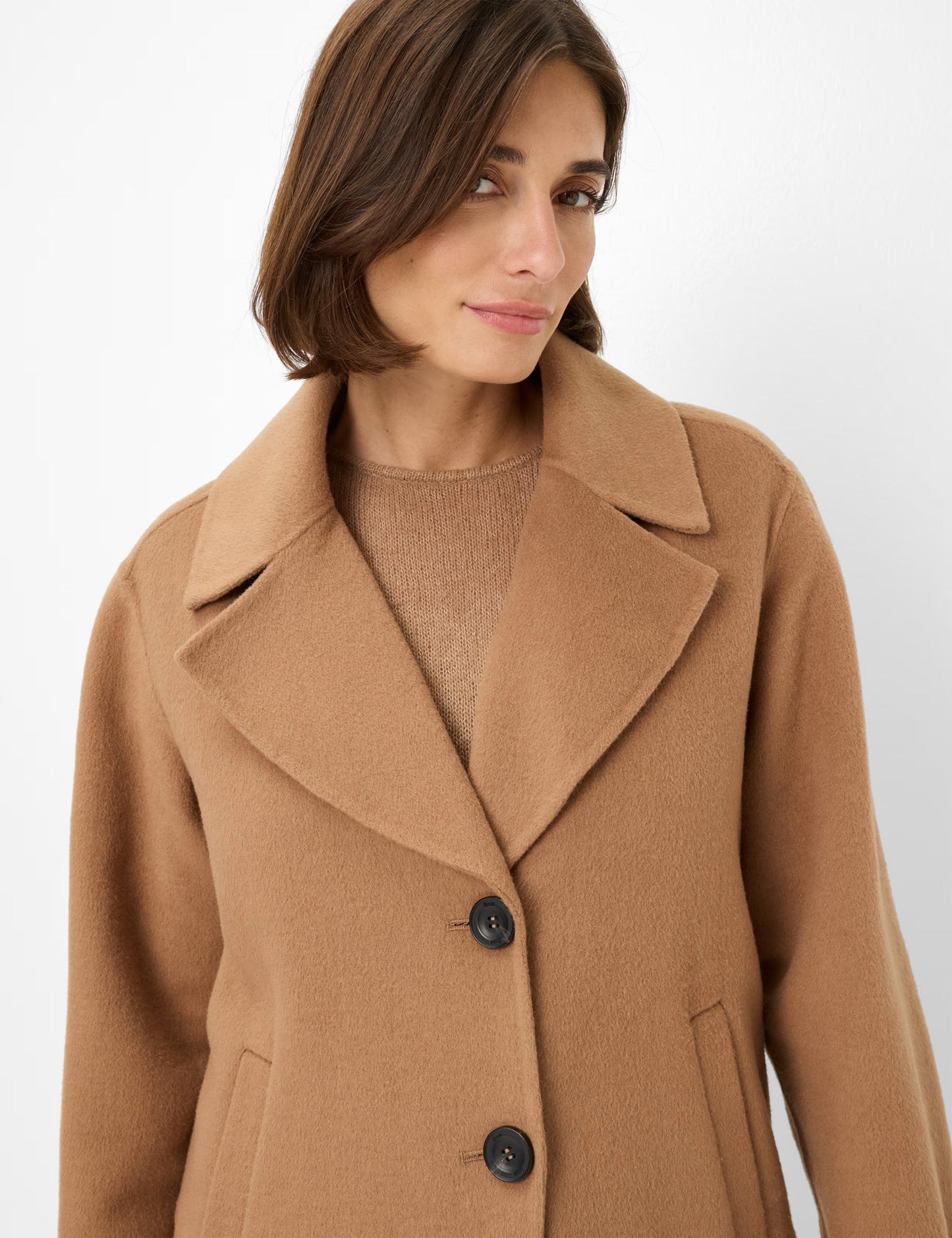 Doubleface: Mantel in Woll Mix