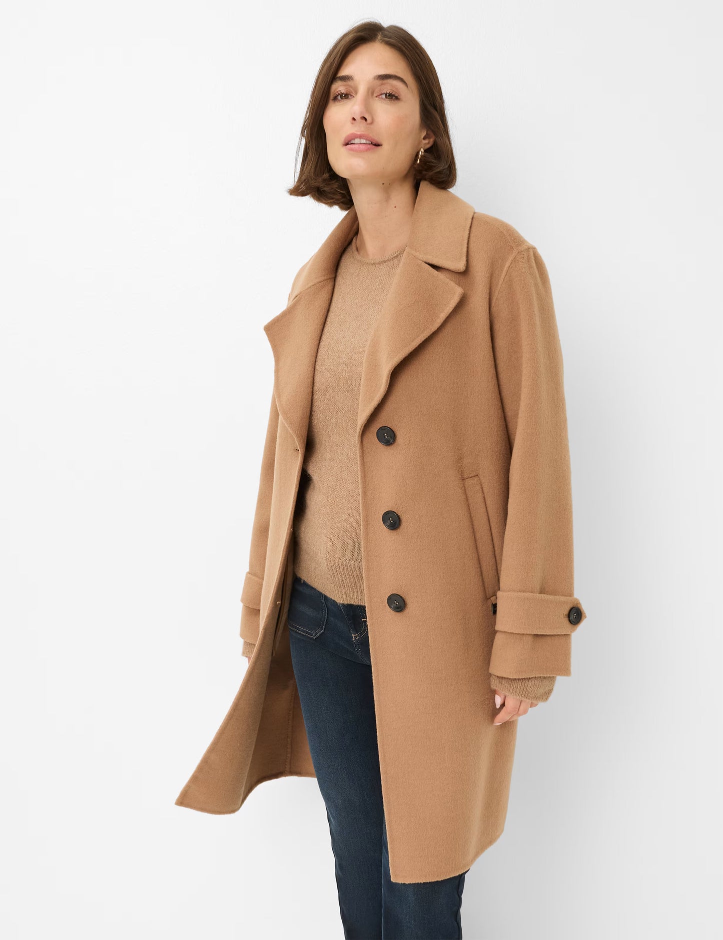 Doubleface: Mantel in Woll Mix