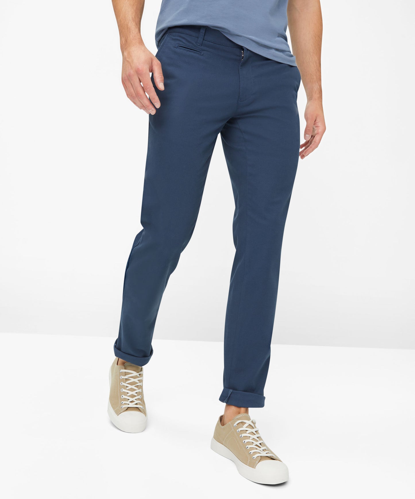 Hi-Flex Struktur: Flat-Front Pant in Modern Fit