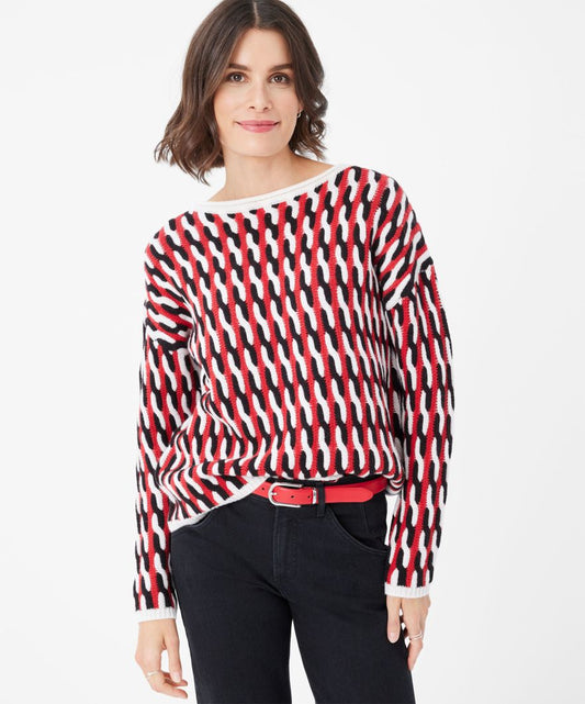 Braid: Knitted Sweater in Wool-Polyacryl Mix