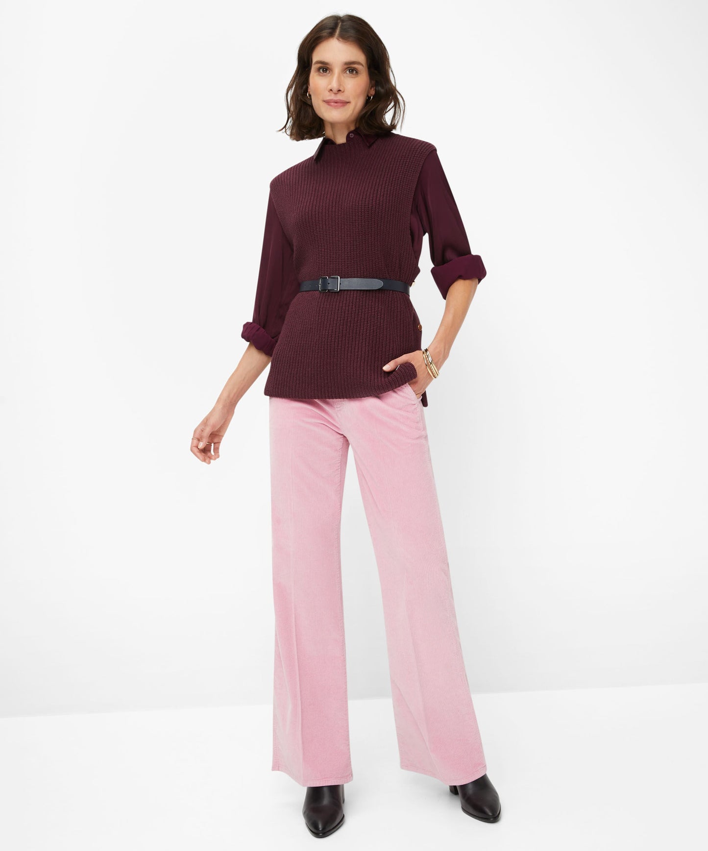 Corduroy: Five-Pocket Pants in Wide Leg