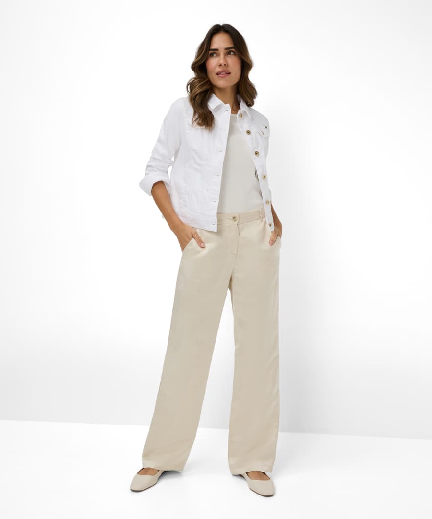 Colored Denim: Jean Jacket in Cotton Mix