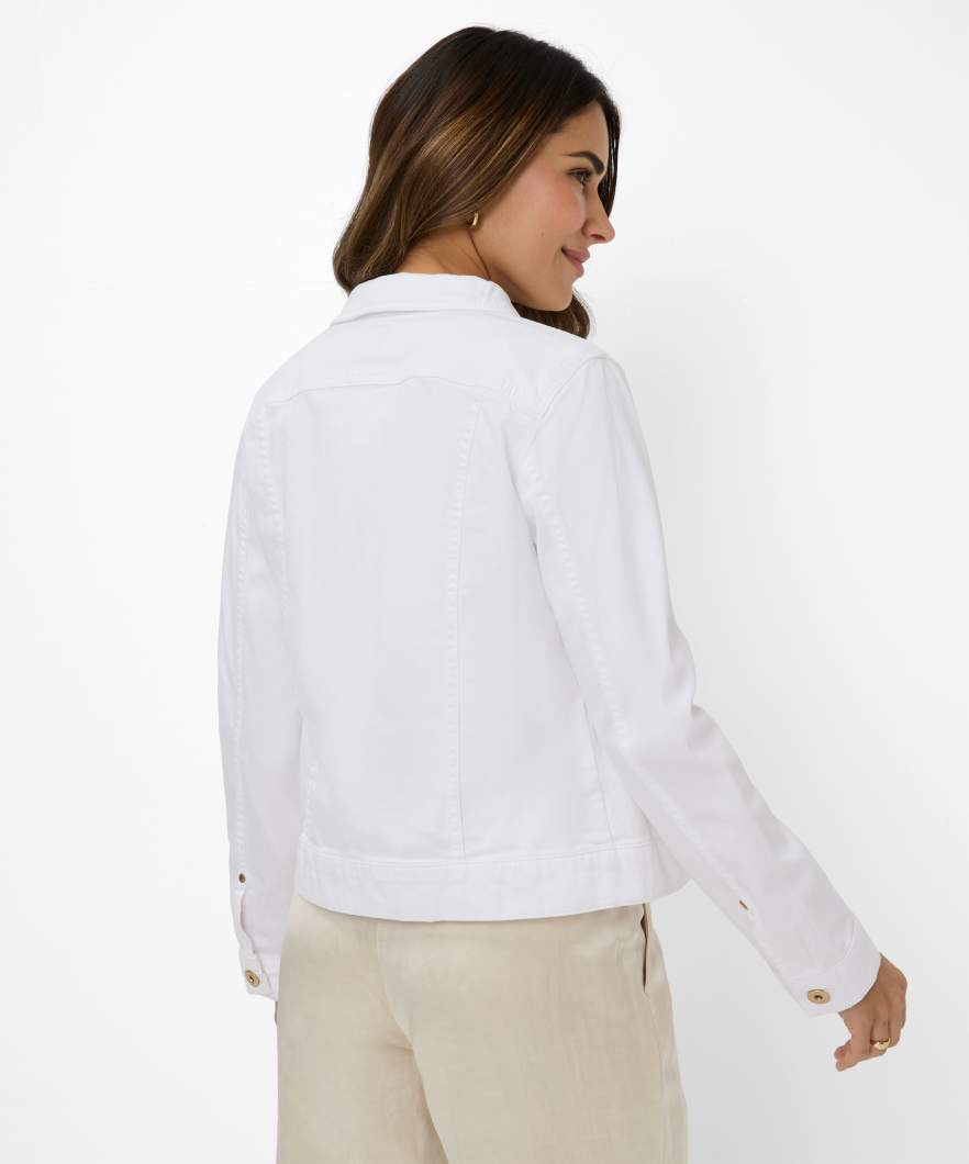 Colored Denim: Jean Jacket in Cotton Mix