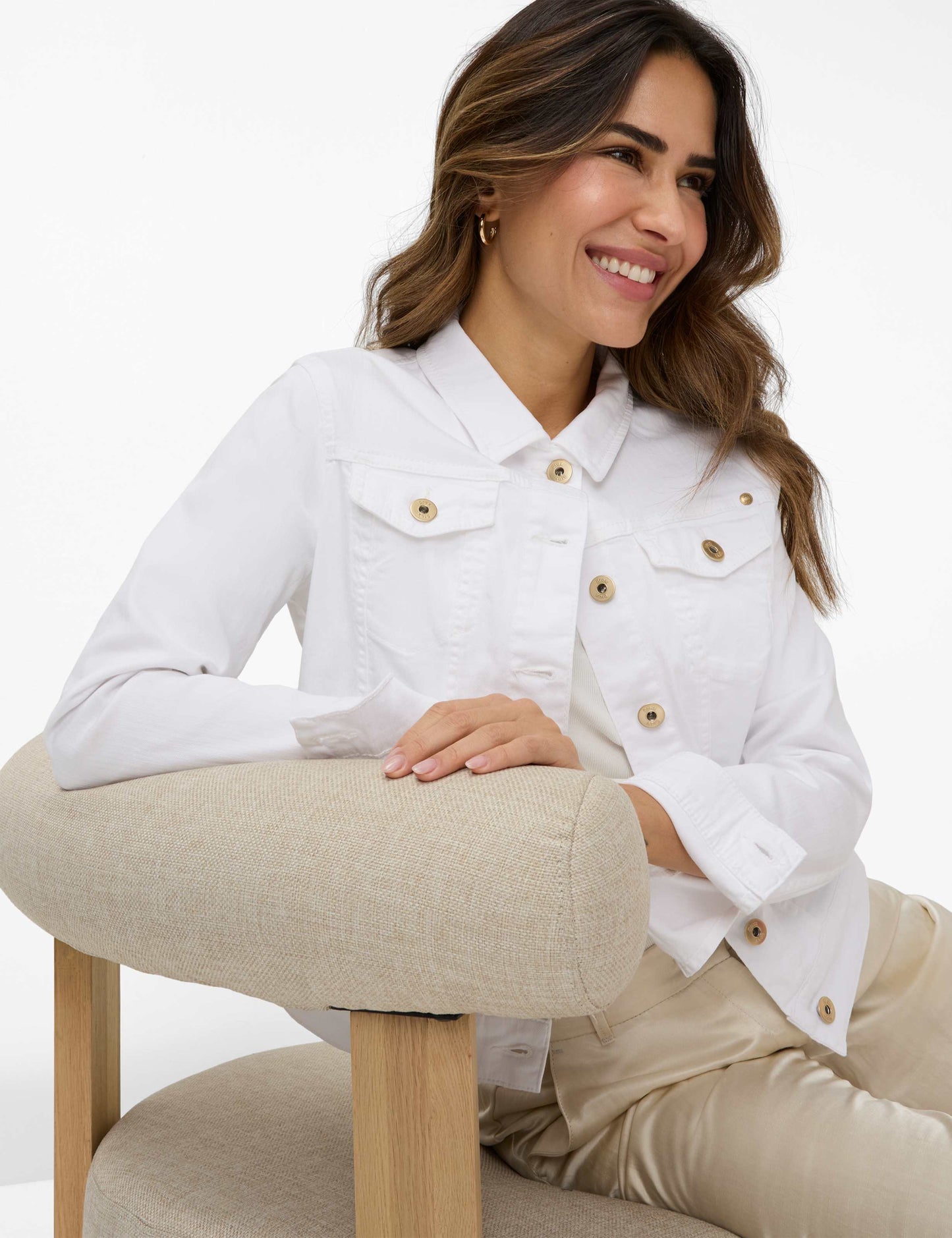 Colored Denim: Jean Jacket in Cotton Mix
