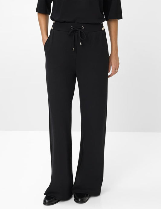Jersey: Wide Leg Slip-on Pants