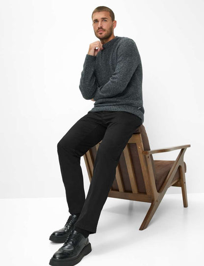 Triple Stone: Flat Front Pants in Regular Fit