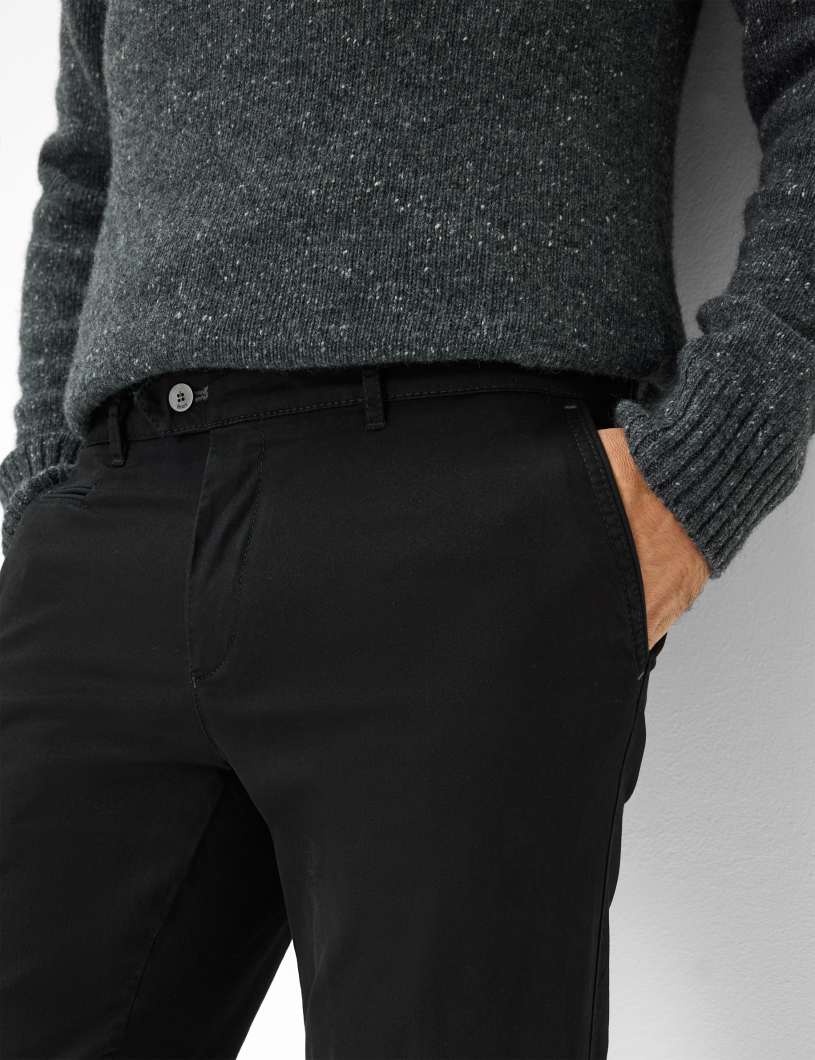 Triple Stone: Flat Front Pants in Regular Fit