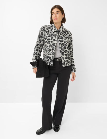 Jacquard: Jacket in Virgin Wool Blend