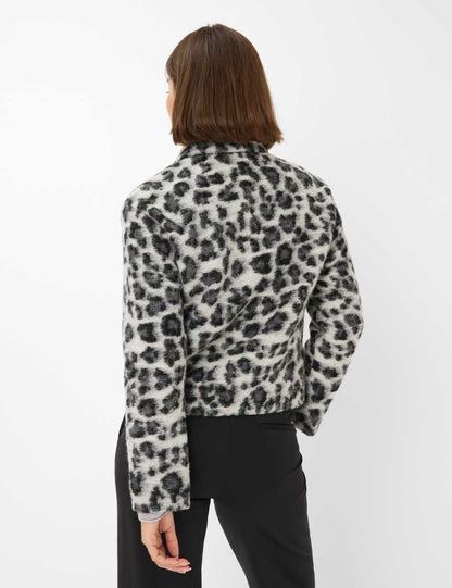 Jacquard: Jacket in Virgin Wool Blend