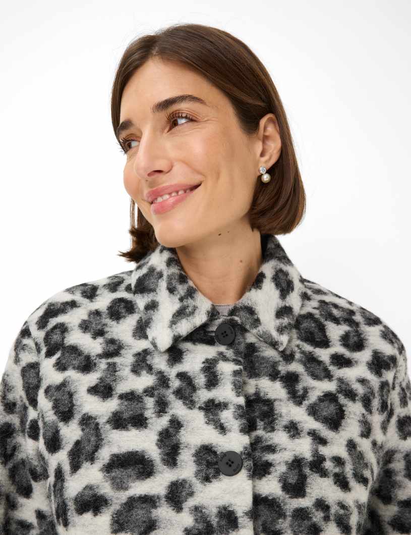 Jacquard: Jacket in Virgin Wool Blend