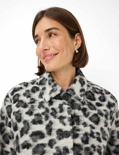 Jacquard: Jacket in Virgin Wool Blend