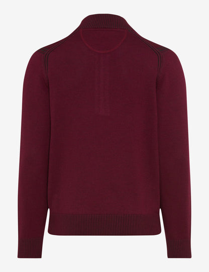 拉鏈立領長袖套頭衫