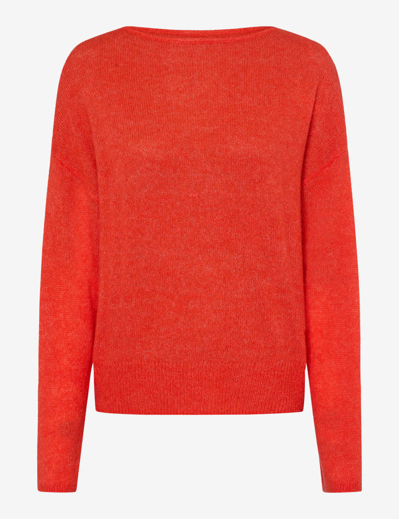 圓領長袖針織套頭衫