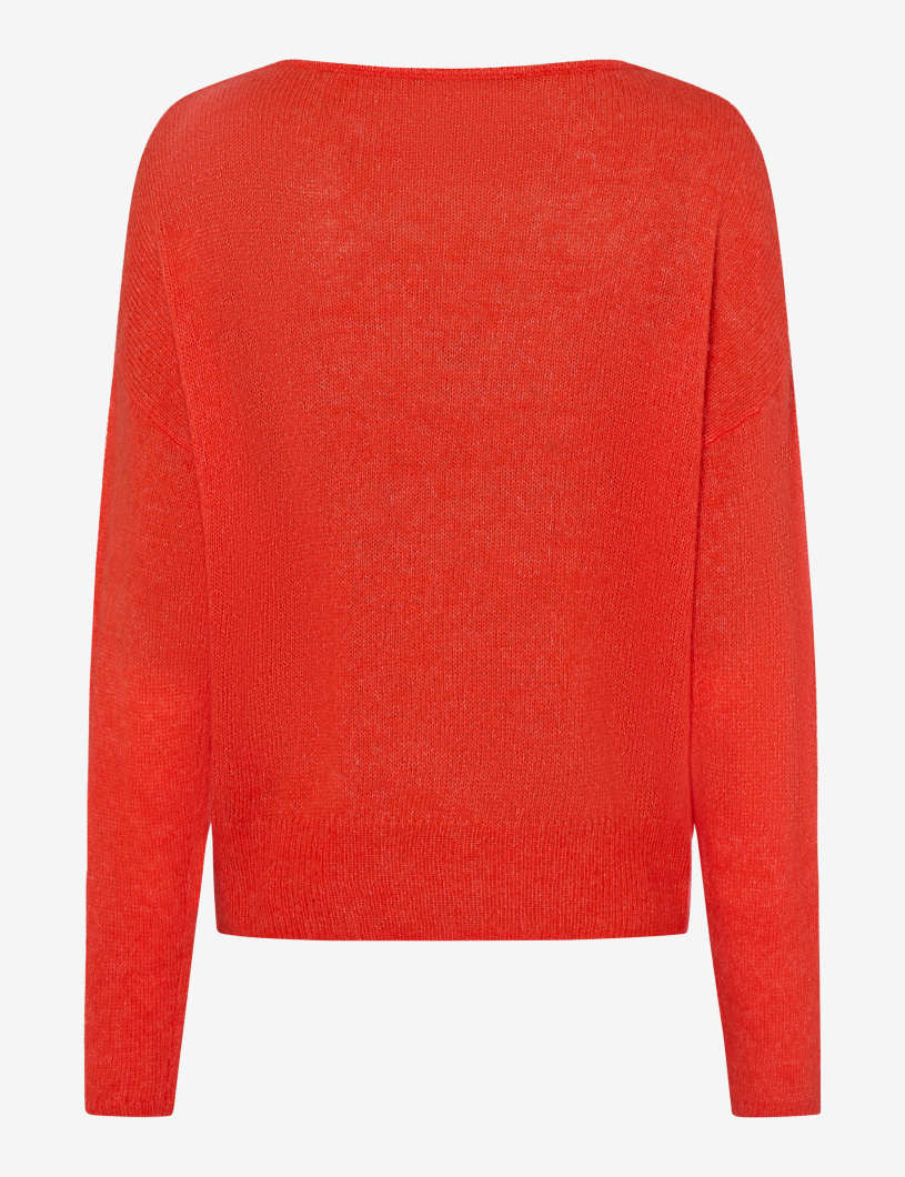 圓領長袖針織套頭衫