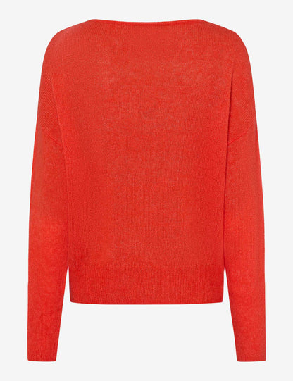 圓領長袖針織套頭衫