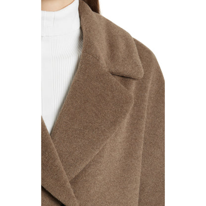Double-breast coat in wool blend
