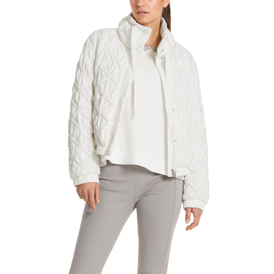 Padded jacket with flowers