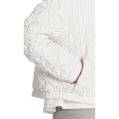 Padded jacket with flowers