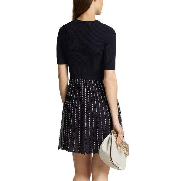Two-piece knitted dress