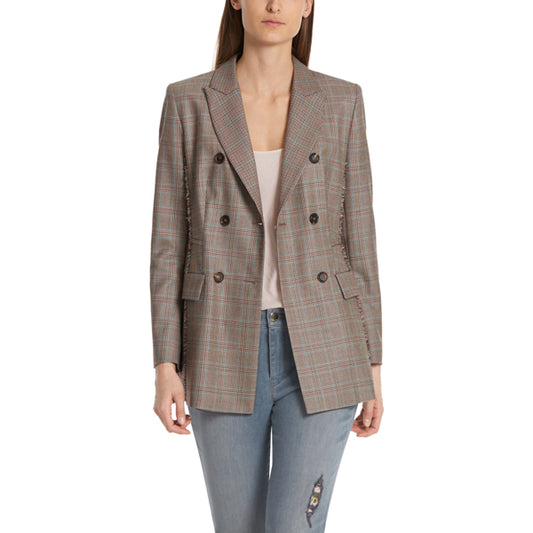 Glen plaid blazer