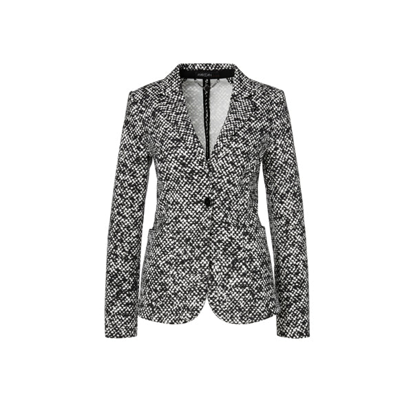 Blazer with tweed print