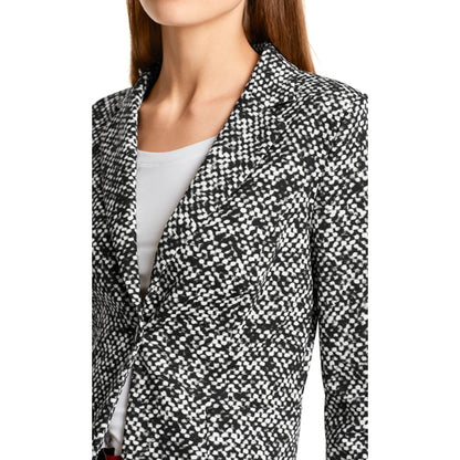 Blazer with tweed print