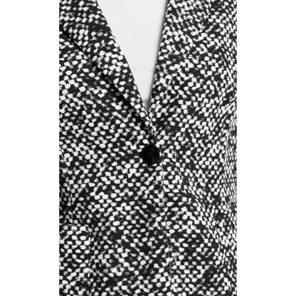 Blazer with tweed print