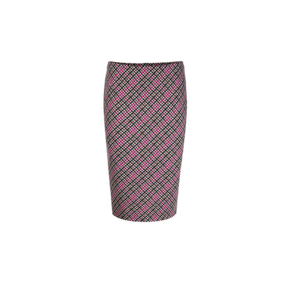 Skirt with checkered pattern