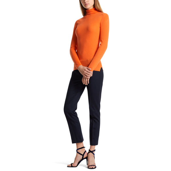 Cropped pants in stretch viscose